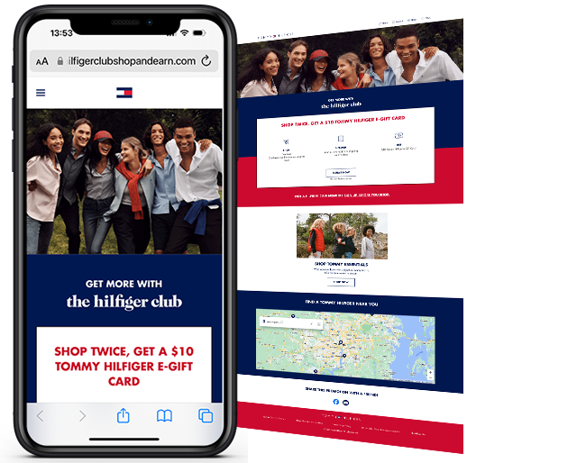 Tommy hilfiger on sale club card